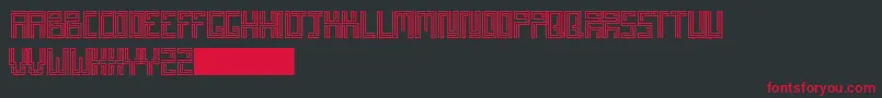 Patatartiner Font – Red Fonts on Black Background