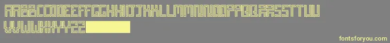 Patatartiner Font – Yellow Fonts on Gray Background