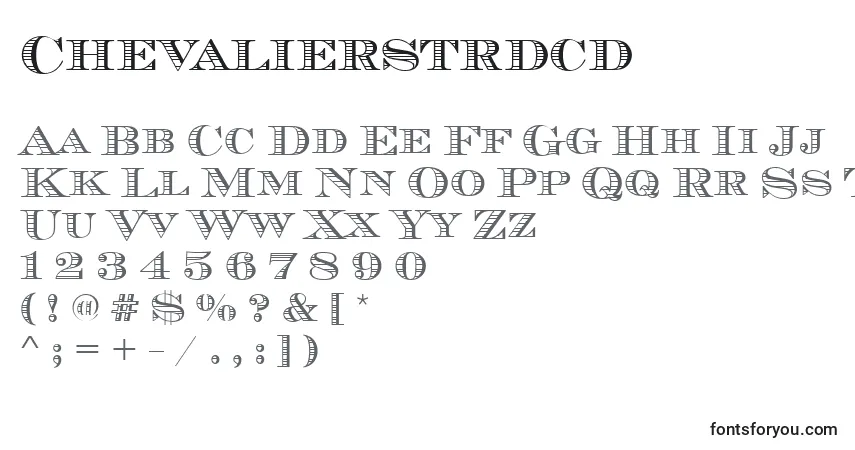 Schriftart Chevalierstrdcd – Alphabet, Zahlen, spezielle Symbole