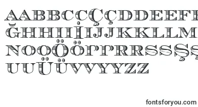 Chevalierstrdcd font – turkish Fonts