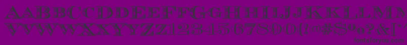 Chevalierstrdcd Font – Black Fonts on Purple Background