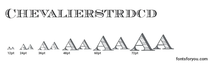 Размеры шрифта Chevalierstrdcd