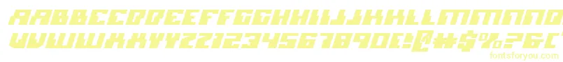 Шрифт MicronianExpandedItalic – жёлтые шрифты