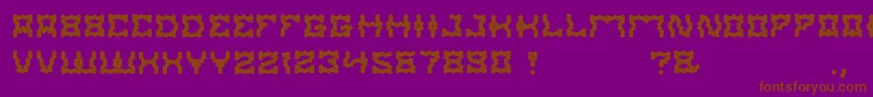 ShakeItOff Font – Brown Fonts on Purple Background