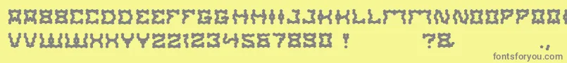 ShakeItOff Font – Gray Fonts on Yellow Background