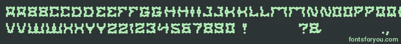 ShakeItOff Font – Green Fonts on Black Background