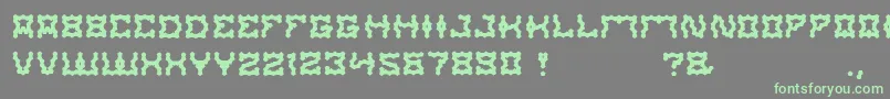 ShakeItOff Font – Green Fonts on Gray Background