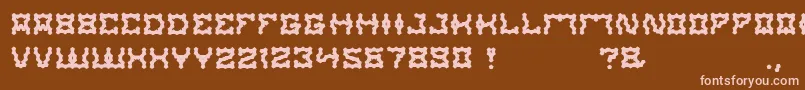 ShakeItOff Font – Pink Fonts on Brown Background