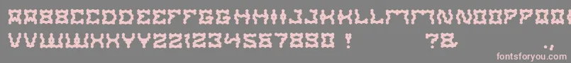 ShakeItOff-Schriftart – Rosa Schriften auf grauem Hintergrund