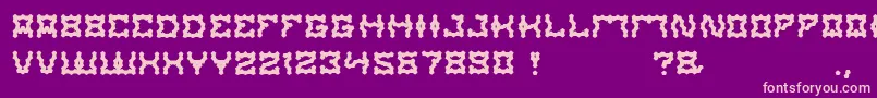 ShakeItOff-Schriftart – Rosa Schriften auf violettem Hintergrund