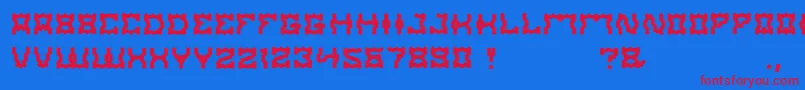ShakeItOff Font – Red Fonts on Blue Background