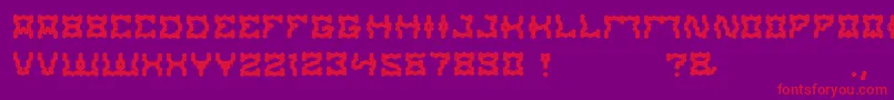 ShakeItOff Font – Red Fonts on Purple Background