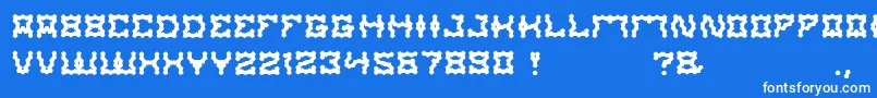 ShakeItOff Font – White Fonts on Blue Background