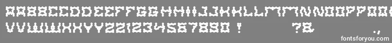 ShakeItOff-Schriftart – Weiße Schriften auf grauem Hintergrund