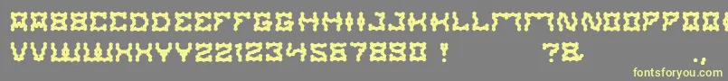 ShakeItOff Font – Yellow Fonts on Gray Background