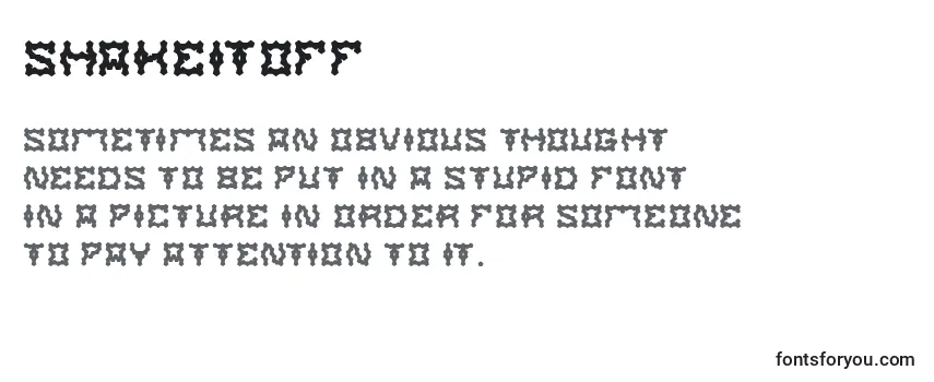 Schriftart ShakeItOff (74729)