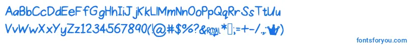 More about ProperPrincess Font ProperPrincess Font – Blue Fonts on White Background