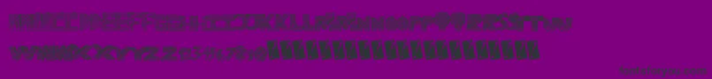 Ravetime Font – Black Fonts on Purple Background