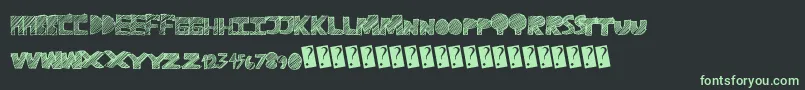 Ravetime Font – Green Fonts on Black Background