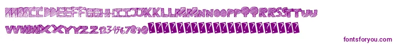 Ravetime Font – Purple Fonts on White Background