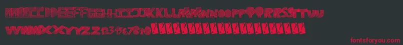 Ravetime Font – Red Fonts on Black Background