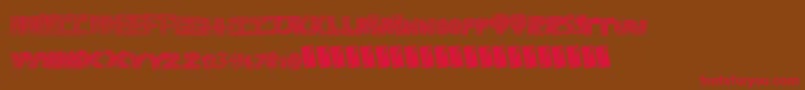Ravetime Font – Red Fonts on Brown Background