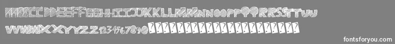 Ravetime Font – White Fonts on Gray Background
