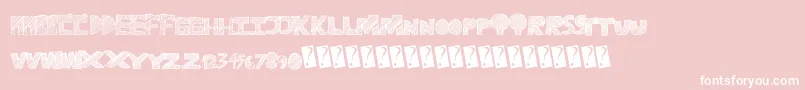 Ravetime Font – White Fonts on Pink Background