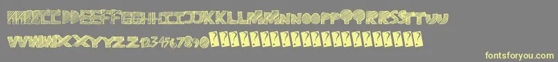 Ravetime Font – Yellow Fonts on Gray Background