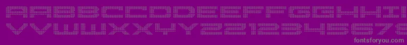 Pocketball-Schriftart – Graue Schriften auf violettem Hintergrund