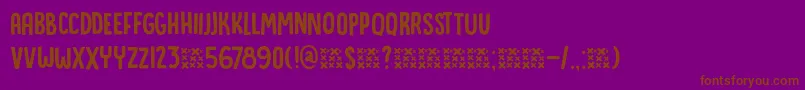 DkCanoodle Font – Brown Fonts on Purple Background