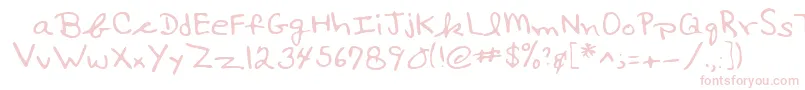 Lehn017 Font – Pink Fonts on White Background