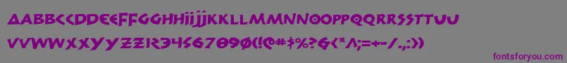 300trojanse Font – Purple Fonts on Gray Background