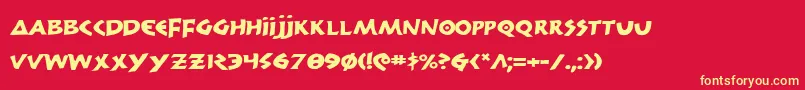More about 300trojanse Font 300trojanse Font – Yellow Fonts on Red Background