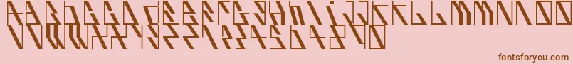 Aufblik Font – Brown Fonts on Pink Background