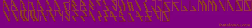 Aufblik Font – Brown Fonts on Purple Background