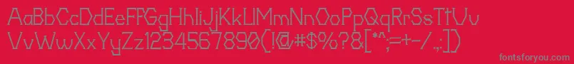 20thCentenaryFaux Font – Gray Fonts on Red Background