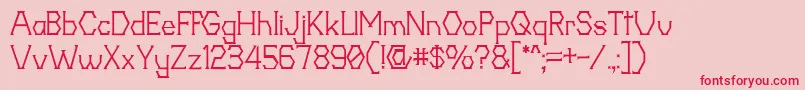 20thCentenaryFaux Font – Red Fonts on Pink Background