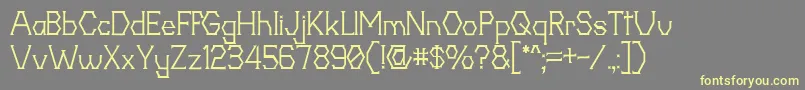 20thCentenaryFaux Font – Yellow Fonts on Gray Background