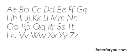 KoblenzserialXlightItalic Font