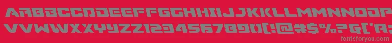 Шрифт Supercommandoleft – серые шрифты на красном фоне