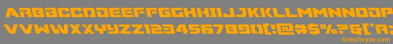 Шрифт Supercommandoleft – оранжевые шрифты на сером фоне