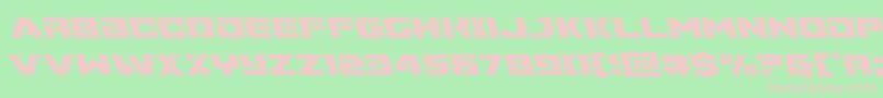 Więcej informacji o czcionce Supercommandoleft Czcionka Supercommandoleft – różowe czcionki na zielonym tle