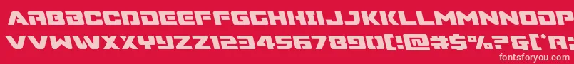 Weitere Informationen zur Supercommandoleft-Schriftart Supercommandoleft-Schriftart – Rosa Schriften auf rotem Hintergrund