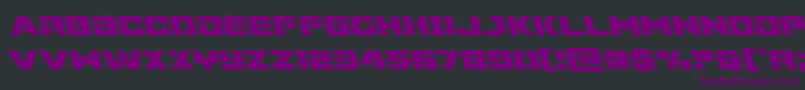 Шрифт Supercommandoleft – фиолетовые шрифты на чёрном фоне