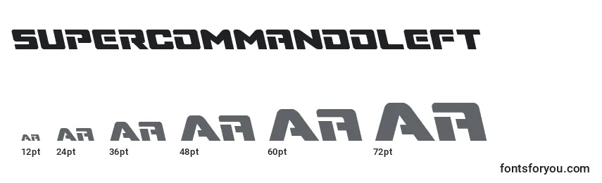 Supercommandoleft Font Sizes
