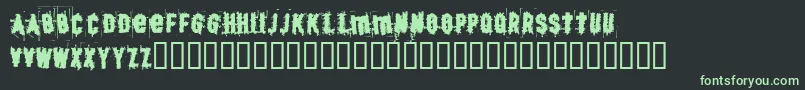 BjSkratch Font – Green Fonts on Black Background
