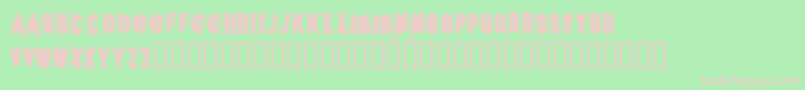 BjSkratch Font – Pink Fonts on Green Background