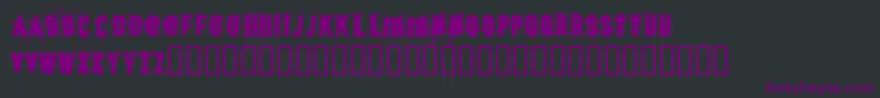 BjSkratch Font – Purple Fonts on Black Background