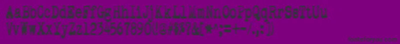 PookieStretch Font – Black Fonts on Purple Background